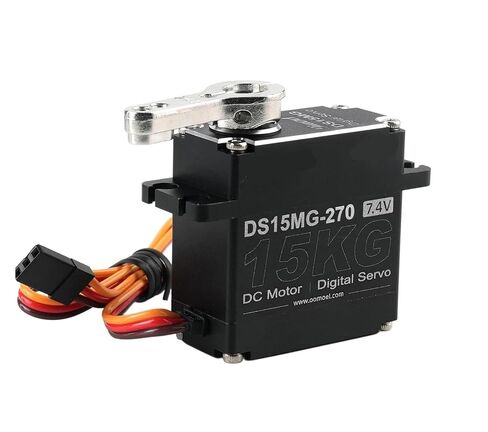 15Kg Digital servo DS15Mg 180/270 Degree controllable Carbon Brush Metal Gear(270 Degree) in Kuwait