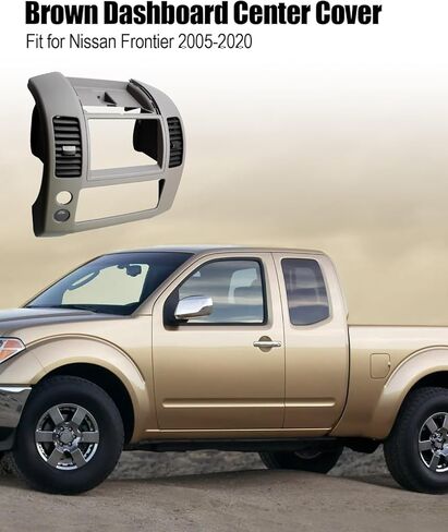 TIKSCIENCE Center Dash Console Instrument Panel Bezel Trim Fit for Nissan Frontier 2005-2020 Replace 68259-ZP16A 68259ZP16A, Center Dash Cover Cluster Lid in Kuwait