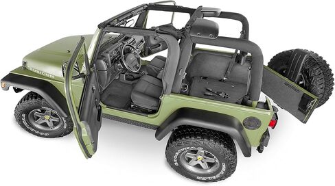 BedRug Jeep Kit - BedTred BTTJ97F fits 97-06 WRANGLER TJ/LJ FRONT 3PC FLOOR KIT (WITH CENTER CONSOLE) - INCLUDES HEAT SHIELDS in Kuwait