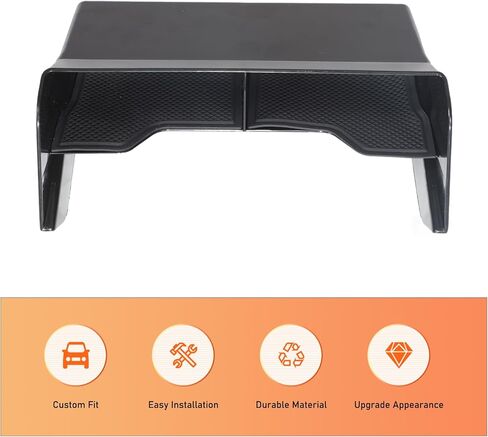 Center Console Organizer Compatible with M-itsubishi L200 / Triton 2024-2025 Accessories, ABS Console Front Insert Dividers Tray with Anti-Slip Pad in Kuwait