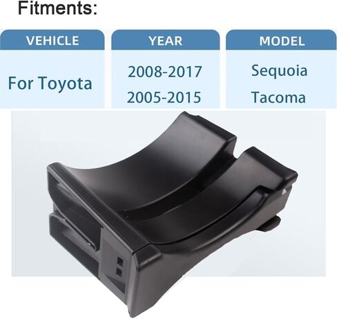 DSkoiph 5604-04010 Replacement Cup Holder Insert Divider Center Console Cup Holder Compatible with Toyota Tacoma 2005-2014 in Kuwait