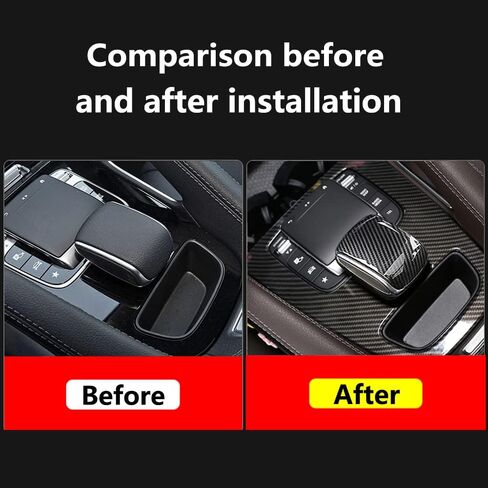 Center Console Gear Shift Panel Carbon Fiber Protective Frame Cover Trim for Mercedes Benz GLS X167 GLE W167 GLE Coupe C167 450 350 AMG 63 53 580 Decoration Interior Accessory in Saudi Arabia