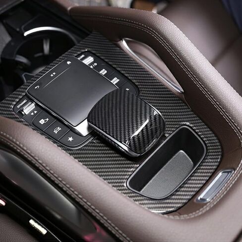 Center Console Gear Shift Panel Carbon Fiber Protective Frame Cover Trim for Mercedes Benz GLS X167 GLE W167 GLE Coupe C167 450 350 AMG 63 53 580 Decoration Interior Accessory in Saudi Arabia