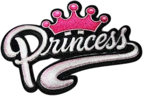 Princess Iron On Patch – Crown & Tiara Embroidery, DIY Sew-On Patch for Jackets, Bags, Hats, and Clothing in Kuwait