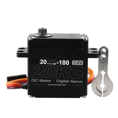 أجهزة رقمية 20 كجم 7.4 فولت مع تروس معدنية كاملة لـ 1:8/1:10 RC Crawler SCX10 وTRX4 وD90(180 درجة واط 25T) in Kuwait