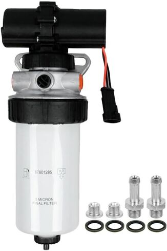 87802202 12V فلتر مضخة الوقود متوافق مع نيو هولاند LS180 LS190 LX865 LX885 LX985 2550 HW300 HW320 555E 575E 655E 675E استبدال 87801995 87801794 87802203 in Kuwait
