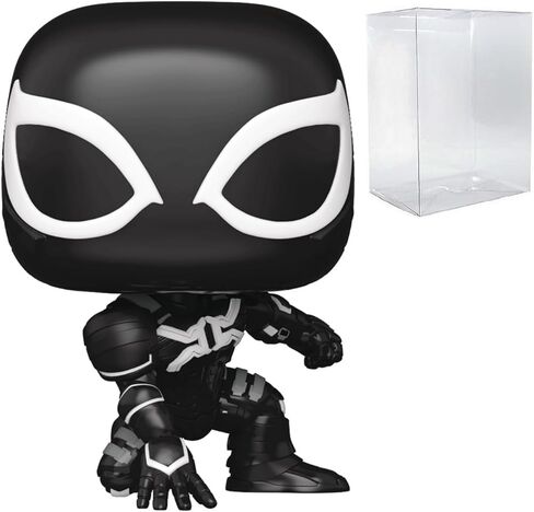 POP Marvel Gamerverse: Spider-Man 2 - Black Suit Harry Osborn Funko Vinyl Figure (Bundled with Compatible Box Protector Case), Multicolored, 3.75 inches in Saudi Arabia