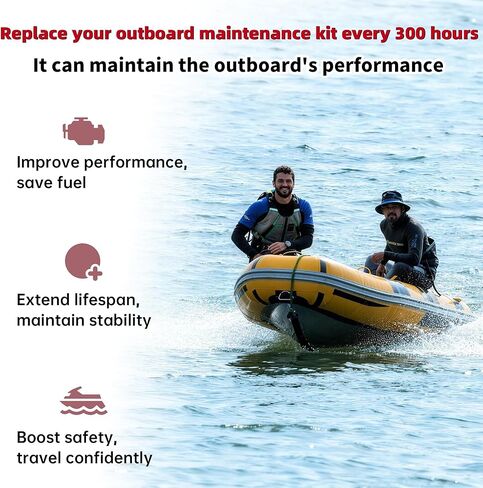 8M0090559 Maintenance Kit Fit for Mercury 40-60HP FourStroke EFI Outboard with BigFoot/Command Thrust Gearcase. Complete kit with Fuel Filter, Spark Plugs, Water Pump Impeller Repair Kit, etc. in Kuwait