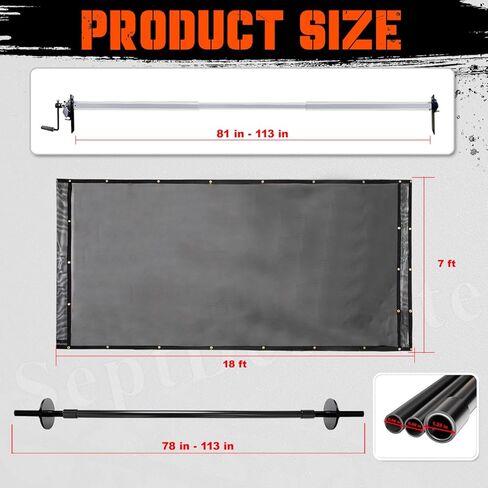 Products 7' x 18' Dump Truck Tarp Kit with Telescoping Aluminum Rollers & Complete Hardware (DTR KIT) in Saudi Arabia