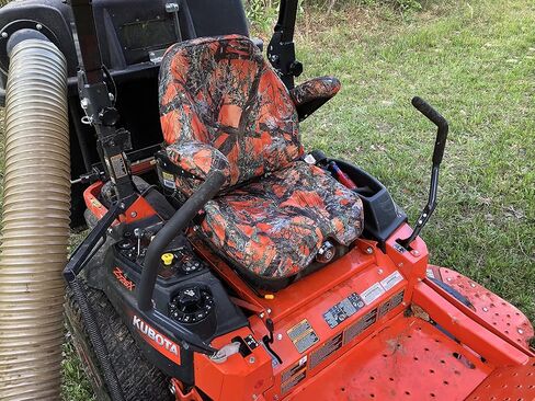 أغطية مقاعد Durafit، غطاء مقعد مناسب مخصص لسلسلة KUBOTA Zero Turn Mower Z700 وZ781i وKiota ZXC SE من نسيج MC2 برتقالي مموه إندورا in Kuwait