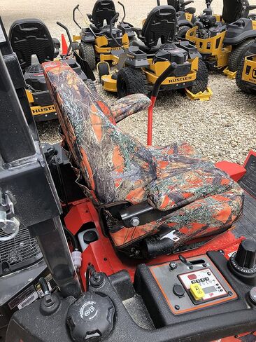 أغطية مقاعد Durafit، غطاء مقعد مناسب مخصص لسلسلة KUBOTA Zero Turn Mower Z700 وZ781i وKiota ZXC SE من نسيج MC2 برتقالي مموه إندورا in Kuwait
