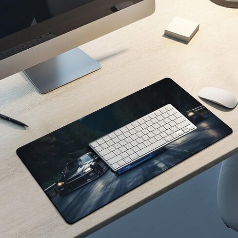 Sports Car Racing Gaming Mouse Pad R34 JDM Car Large Mousepad Cool Big Computer Desk Mat Desk Pad for Keyboard and Mouse Mat Non-Slip Base 23.6 x 11.8 Inch in Saudi Arabia