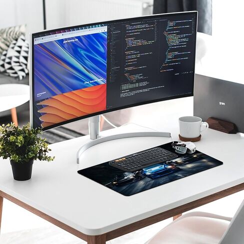 Sports Car Racing Gaming Mouse Pad R34 JDM Car Large Mousepad Cool Big Computer Desk Mat Desk Pad for Keyboard and Mouse Mat Non-Slip Base 23.6 x 11.8 Inch in Saudi Arabia