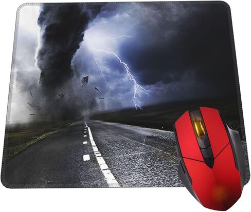Mouse Pad Tornado Mouse Pads for Desk Non-Slip Rubber Base Square Gaming Mousepad Mat for Computer Home Office in Saudi Arabia
