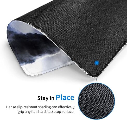 Mouse Pad Tornado Mouse Pads for Desk Non-Slip Rubber Base Square Gaming Mousepad Mat for Computer Home Office in Saudi Arabia