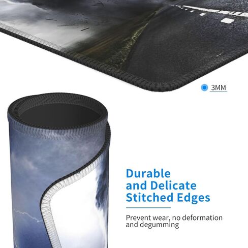 Mouse Pad Tornado Mouse Pads for Desk Non-Slip Rubber Base Square Gaming Mousepad Mat for Computer Home Office in Saudi Arabia