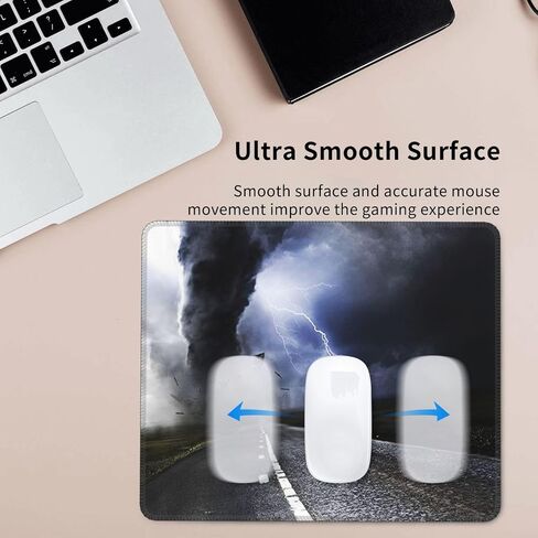 Mouse Pad Tornado Mouse Pads for Desk Non-Slip Rubber Base Square Gaming Mousepad Mat for Computer Home Office in Saudi Arabia