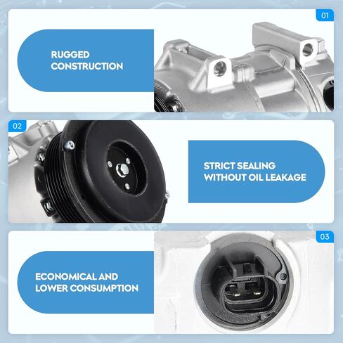مجموعة مكونات ضاغط التيار المتردد الجديدة تناسب 2007-2009 Toyota Camry 2.4L، 2006-2008 Toyota RAV4 2.4L، CO 11178JC AK1504، استبدال السيارات مكيف الهواء in Kuwait