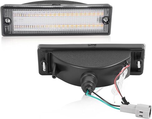 زوج من مصابيح إشارة الانعطاف من HECASA متوافقة مع 1988-1997 Nissan D21 Hardbody Pickup 1988-1995 Nissan Pathfinder عدسة بلاستيكية شفافة (PMMA+PP) in Kuwait