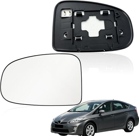 استبدال زجاج مرآة الجانب الأيمن للراكب لسيارة Toyota Prius 2010-2015، زجاج مرايا الرؤية الخلفية الجانبية للسيارة مع تسخين الطاقة in Kuwait
