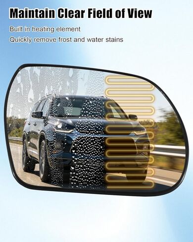زجاج مرآة ساخن من جانب الركاب مناسب لشركة Hyundai Veracruz 2007 2008 2009 2010 2011 2012 استبدال 876213J310 876213J320 876213J300 in Kuwait