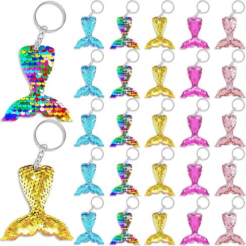 CiciBear 25 Pack Butterfy Sequin Keychains for Butterfy Party Favors, Kids and Adults Birthday Gift, Baby Shower, Party, 5 Colors in Saudi Arabia