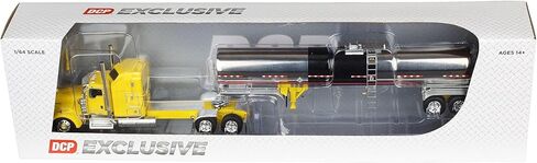 First Gear DCP 1/64 Kenworth W900L 60in Aerodyne Sleeper Cab شبه مع مقطورة خزان برينر، نقل مزدوج C 60-2147 in Kuwait