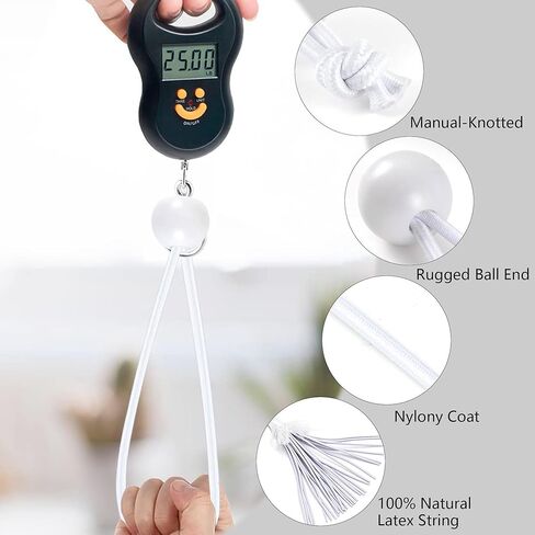 15pcs White Ball Bungee Cords – 4 Inch Heavy-Duty Stretch Tie Down for Canopy, Tarp, Camping, and Storage in Kuwait