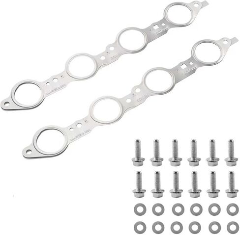 12617944 for Chevy Silverado 1500 2500 Sierra LS Exhaust Manifold Gasket&Bolts Compatible with Silverado Sierra Suburban 1500 2500 HD Yukon CTS Escalade MLS LS LQ LM7 4.8L 5.3L 5.7L 6.0L 6.2L in Saudi Arabia