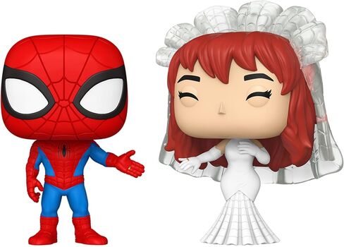 فانكو بوب! Marvel: Superhero Couples - Spider Man وMJ - شخصية فينيل قابلة للتجميع - فكرة هدية - بضائع رسمية - ألعاب للأطفال والكبار - عشاق Marvel in Kuwait