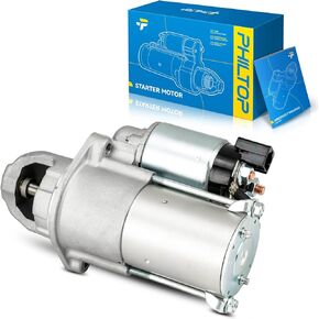 PHILTOP 17989N Starter Compatible with Hyundai, Kia, 2006-2009 Sonata, 2006-2009 Optima, 2010 Forte, 2010-2013 Genesis Coupe, 2007-2009 Rondo, 1.2KW 12V 8 Teeth CW in Kuwait