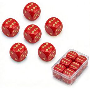 6 Pack Wooden Dice Set, 30mm Large 6 Sided D6 with Rounded Corners, Jumbo Solid Wood Game Dice for Table Board Games, DND, RPG, Math Learning & Party Favors (Multi-Color) in Saudi Arabia