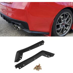 Rear Bumper Lip Spoiler for Subaru WRX STI 2015 2016～2020 2021 Wrap Angle Protector Accessories Trim ABS 2pc Black in Saudi Arabia