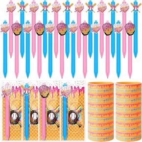 24 Set Ice Cream Drip Baseball Party Favors Baseball Drip Goodie Bags Stuffers Silicone Ballpoint Pens Bracelet Card Gifts Bulk for Team Adults Birthday Party Decorations Supplies in Saudi Arabia