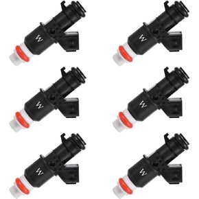 16450-RCA-A01 OE Fuel Injectors,Compatible with/Honda 3.0 Accord 2003-2007,Odyssey Pilot 3.5L 2005-2015,Compatible with/Acura 3.5 MDX 2004-2006 |8 Holes| |6PC Set| in Saudi Arabia