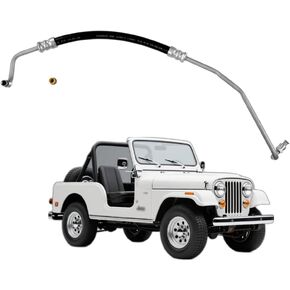 Power Steering Pressure Line Hose Assembly for Jeep CJ5 1976 1977 1978 1979 for Jeep CJ7 1976 1977 1978 1979 Replacement 5355530, 5357188 1 Pcs in Saudi Arabia