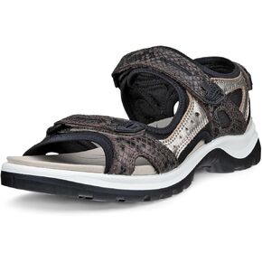 ECCO Women's Yucatan Sport Sandal, Gravel Patchwork, 10-10.5 in Saudi Arabia