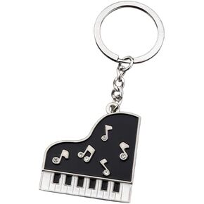Novelty Music Note Piano Keychain Teacher Gifts Musical Keyring for Purse Car Keys Accessories Charms in Saudi Arabia