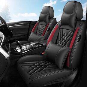 Seat Covers Fit for Chevy Malibu 2009-2024 Nappa Faux Leather Car Seat Covers, Breathable and Comfortable seat Cover, Car Seat Protector Interior Accessories(Beige,5 Seats) in Saudi Arabia