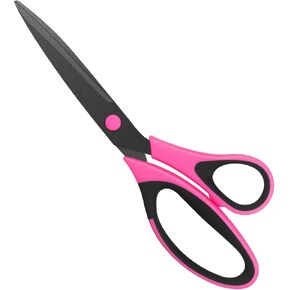 Multi-purpose Scissors, Featuring Titanium Alloy Non-Stick Teflon-Coated Stainless Steel Blades and Soft Rubber Handles, Suitable for Home Use, Household Sewing, Office and School settings in Saudi Arabia