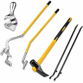 Echo Ridge Semi Truck Tire Changing Tools 22.5-24.5 Inch, Tire Hammer Bead Breaker with Bead Keeper and Two Tire Bars, Steel Tire Bars Tire Mount Demount Tool for Tubeless Truck/Bus/ATV in Saudi Arabia
