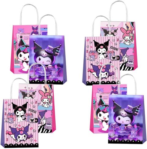 OUDMAY 12Pcs Kawaii Party Gift Bags Goodie Bags with Handle Party Supplies for Kawaii Themed Birthday Decorations in Saudi Arabia