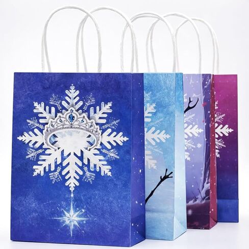 TimEmbrace Frozen Party Bags – 16 Pack small Snowflake Goodie Bags, Frozen Birthday Decorations, Party Favors and Birthday Party Supplies in Kuwait