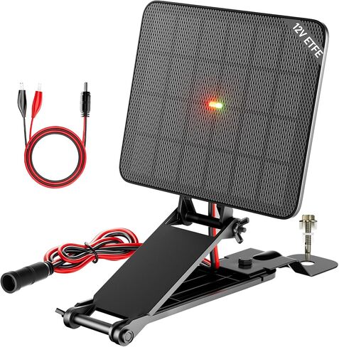 SUNAPEX 6V Deer Feeder Solar Panel 2.4W ETFE Monocrystalline Solar Trickle Charger - Waterproof Solar Battery Maintainer with Adjustable Mounting Bracket for Hunting Game Feeders, Timers and Cameras in Saudi Arabia