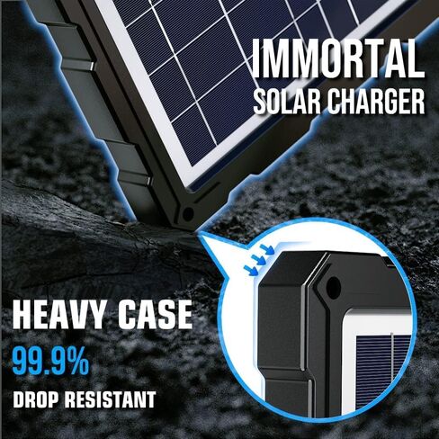 POWOXI-Upgraded-20W-Solar-Battery-Charger-Maintainer, External Smart 3-Stages PWM Charge Controller, 12V Solar Panel Trickle Charging Kit for Car, Motorcycle, Marine, RV, etc in Saudi Arabia