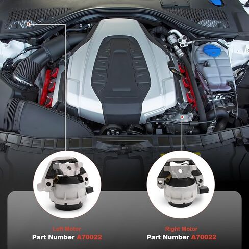 GlobalPrince a Pair Engine Motor Mount Compatible with Audi A6 A7 C7 2012-2018 Quattro 2.0L 3.0L V6 Left and Right Engine Mount Replace 4G0199381NT 4G0199381LF V6 A/T Premium Sedan Base Hatchback in Saudi Arabia