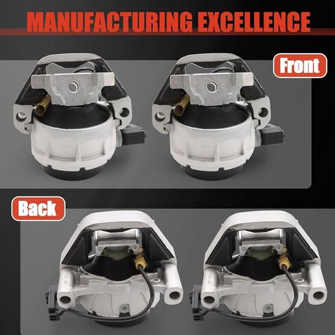 GlobalPrince a Pair Engine Motor Mount Compatible with Audi A6 A7 C7 2012-2018 Quattro 2.0L 3.0L V6 Left and Right Engine Mount Replace 4G0199381NT 4G0199381LF V6 A/T Premium Sedan Base Hatchback in Saudi Arabia