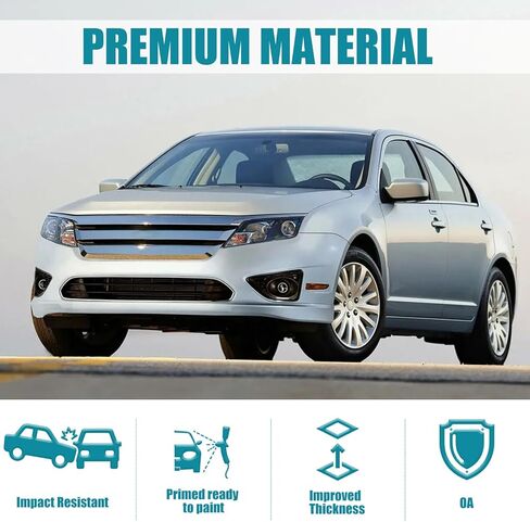 Front Bumper Cover for Ford Fusion 2010 2011 2012,Primered Car Bumper with Fog Lights w/o Sensor Holes. Heavy Duty Crash Protector Replacement OE# FO1000650/ AE5Z17D957BAPTM in Saudi Arabia