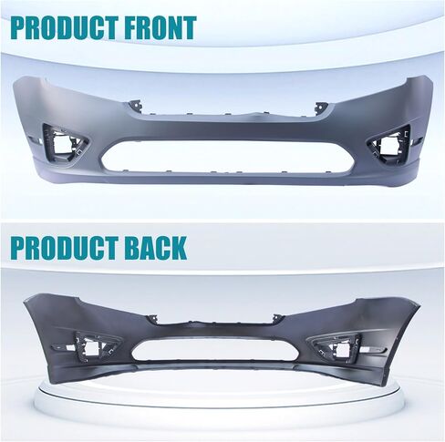 Front Bumper Cover for Ford Fusion 2010 2011 2012,Primered Car Bumper with Fog Lights w/o Sensor Holes. Heavy Duty Crash Protector Replacement OE# FO1000650/ AE5Z17D957BAPTM in Saudi Arabia