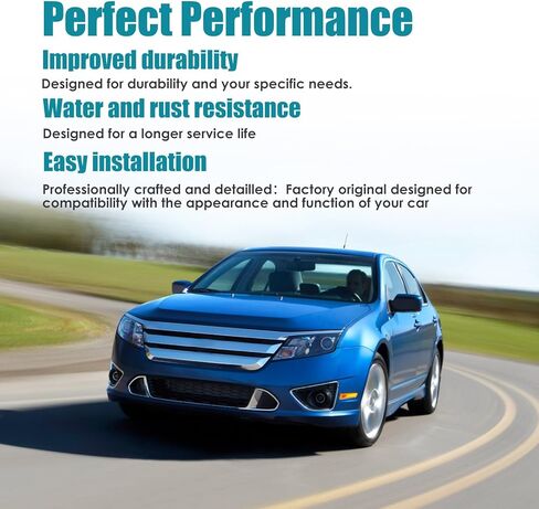 Front Bumper Cover for Ford Fusion 2010 2011 2012,Primered Car Bumper with Fog Lights w/o Sensor Holes. Heavy Duty Crash Protector Replacement OE# FO1000650/ AE5Z17D957BAPTM in Saudi Arabia